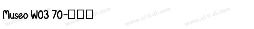 Museo W03 70字体转换